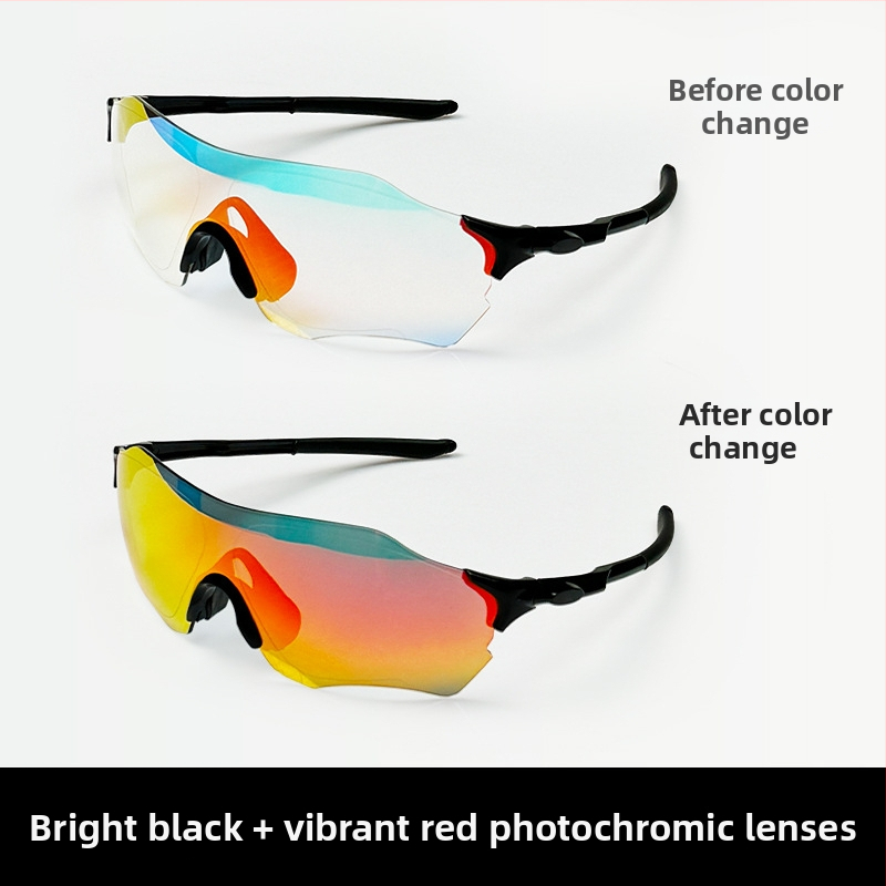 Poliarizuotos dviratininko akinės LP5001, unisex, TR90 rėmas, keičiamų lęšių, reguliuojamas nosies tiltelis