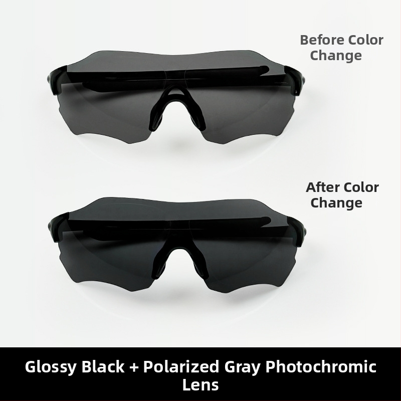 Poliarizuotos dviratininko akinės LP5001, unisex, TR90 rėmas, keičiamų lęšių, reguliuojamas nosies tiltelis