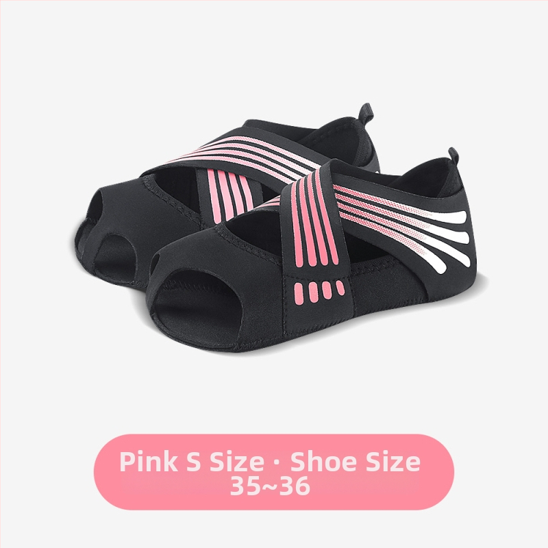 Moterų jogos bateliai su minkšta padu, Pilates avalynė, penkių pirštų treniravimo kojinės, šokių bateliai be dirželio — prekės ženklas Kyncilor/Kenzalo; medžiaga: diving cloth; kilmė: Zhejiang; kategorija: jogos pagalbinės priemonės