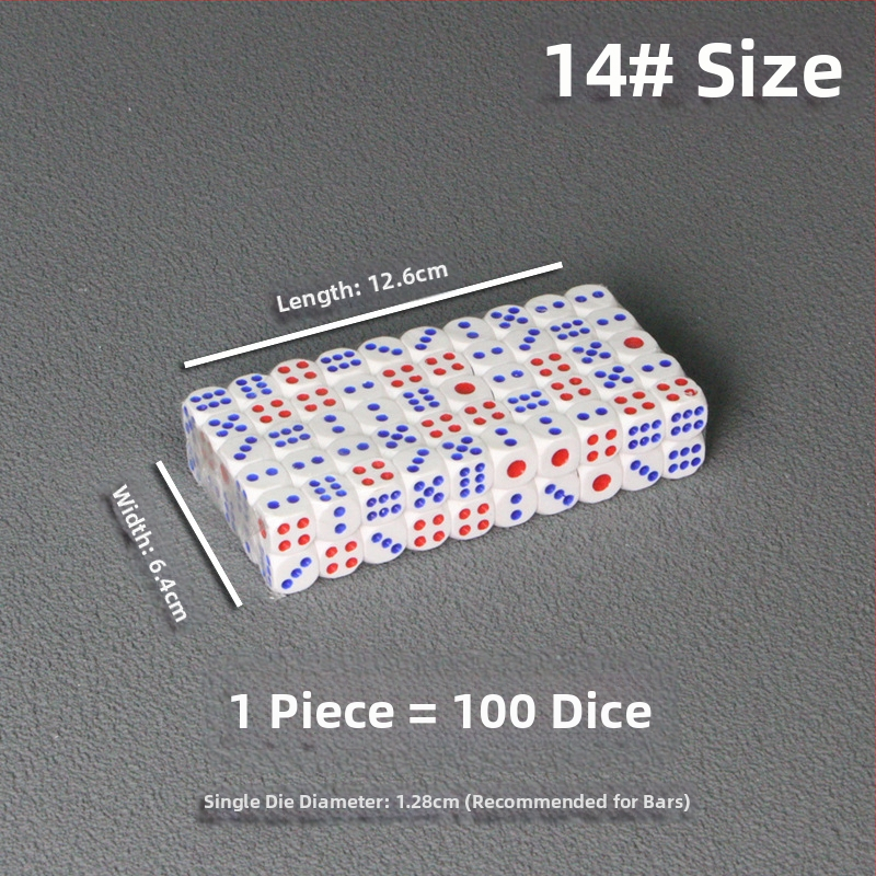 Bo Dian kauliukai – mišrios medžiagos, stilis Fillet, pakuotė: 100 vnt dėžutėje