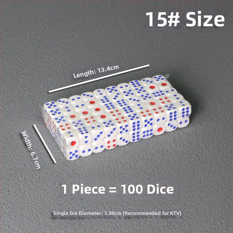 Bo Dian kauliukai – mišrios medžiagos, stilis Fillet, pakuotė: 100 vnt dėžutėje