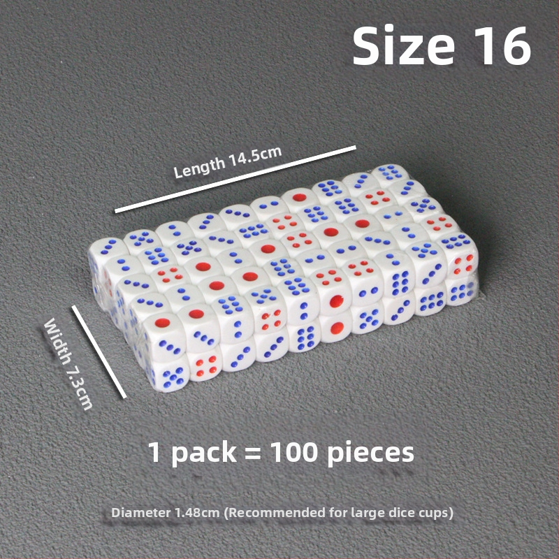 Bo Dian kauliukai – mišrios medžiagos, stilis Fillet, pakuotė: 100 vnt dėžutėje