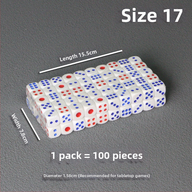 Bo Dian kauliukai – mišrios medžiagos, stilis Fillet, pakuotė: 100 vnt dėžutėje