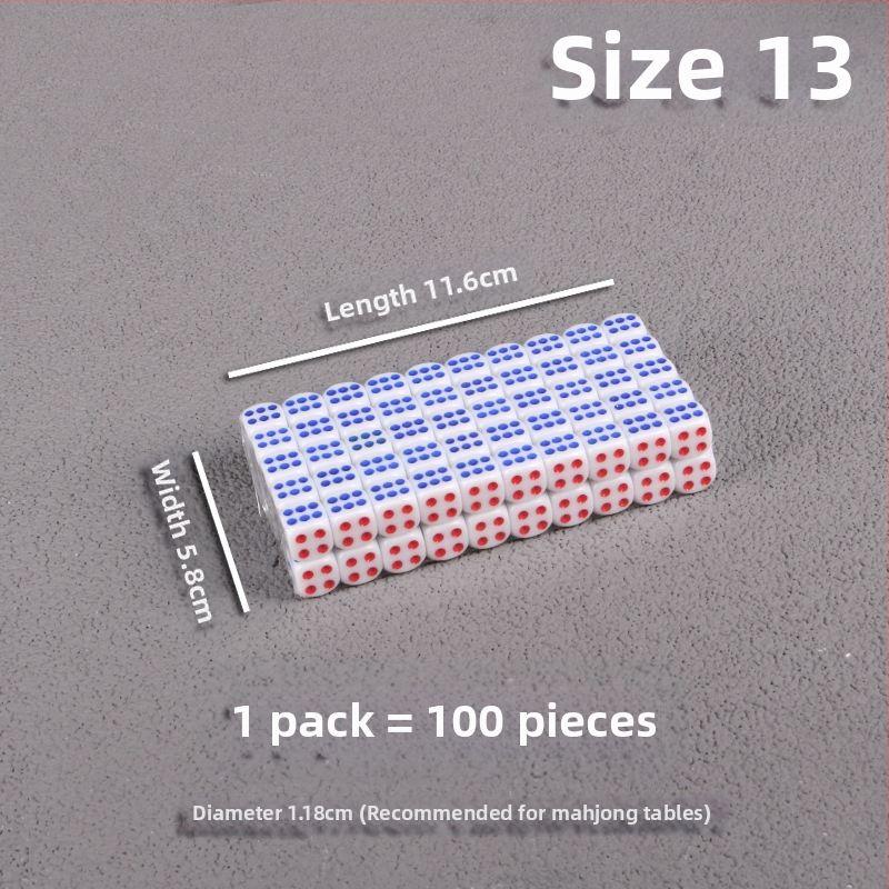 Bo Dian kauliukai – mišrios medžiagos, stilis Fillet, pakuotė: 100 vnt dėžutėje