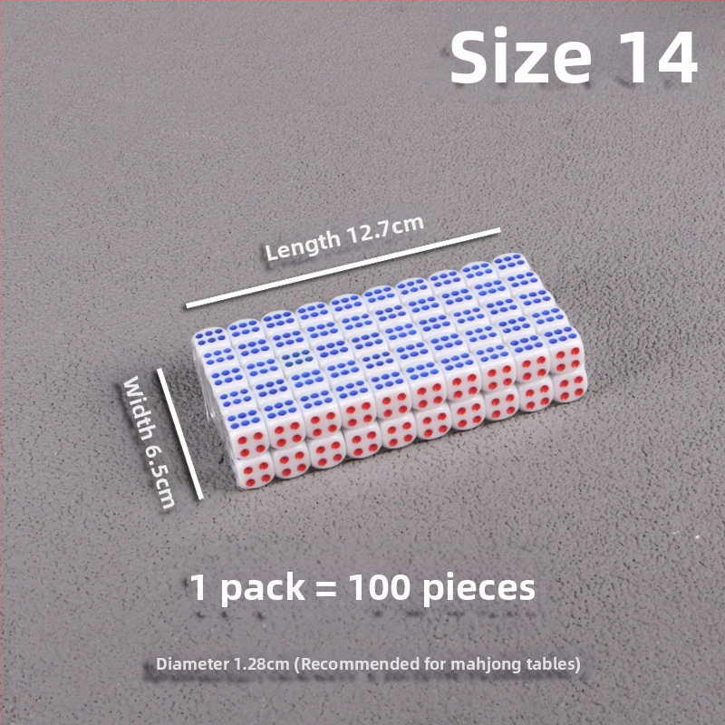 Bo Dian kauliukai – mišrios medžiagos, stilis Fillet, pakuotė: 100 vnt dėžutėje