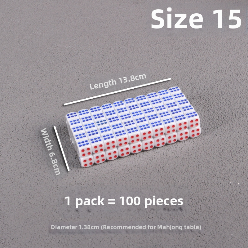 Bo Dian kauliukai – mišrios medžiagos, stilis Fillet, pakuotė: 100 vnt dėžutėje