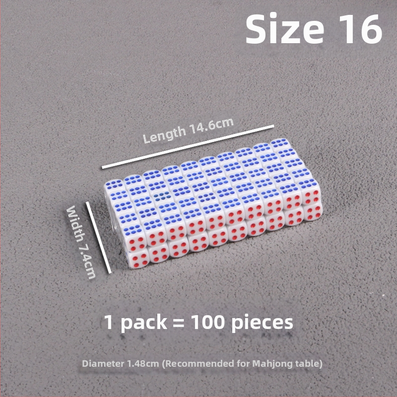 Bo Dian kauliukai – mišrios medžiagos, stilis Fillet, pakuotė: 100 vnt dėžutėje