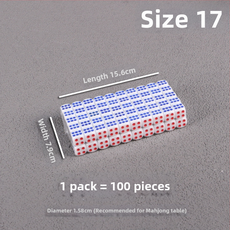 Bo Dian kauliukai – mišrios medžiagos, stilis Fillet, pakuotė: 100 vnt dėžutėje