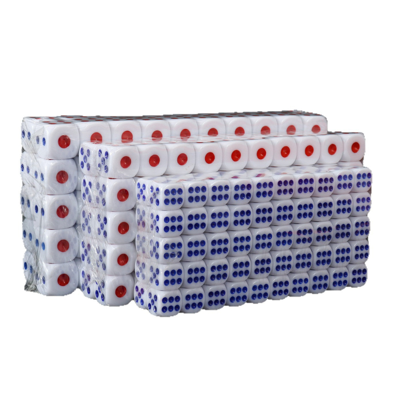 Akrüülkockad ümarate nurkadega šahhi ja kaardimängude jaoks – kulumiskindlad ja värv ei kulu