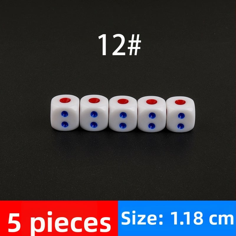 Akrilo kauliukai su apvalintais kampais šachmatų ir kortų žaidimams – atsparūs dėvėjimui ir neblėstantys