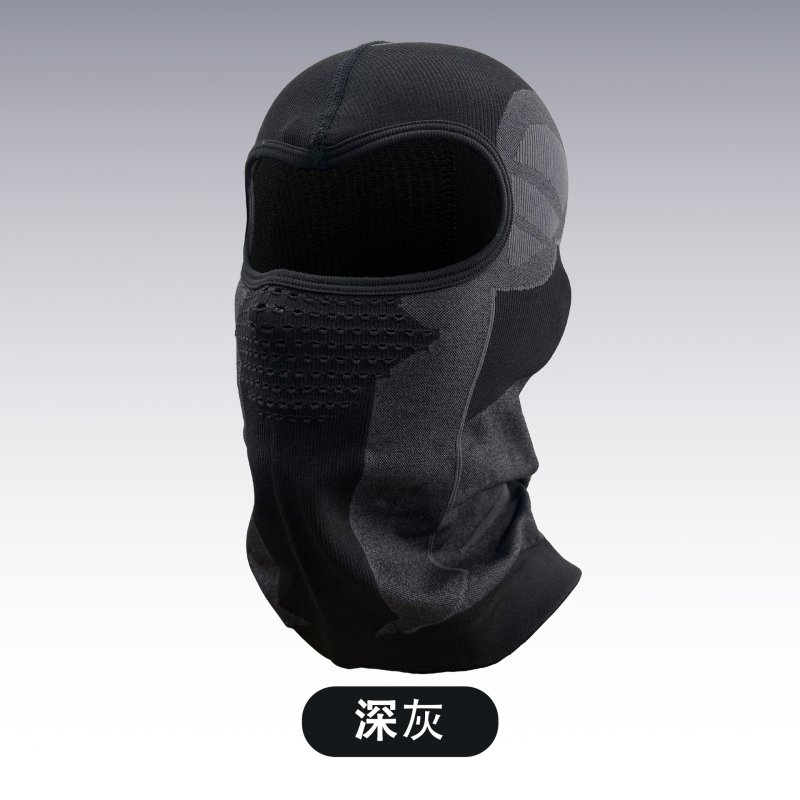 Žieminė dviračių kaukė su gobtuvu — vėjo atspari, šilta megzta veido apsauga, medžiaga nailonas, prekinis ženklas Jingxing, unisex