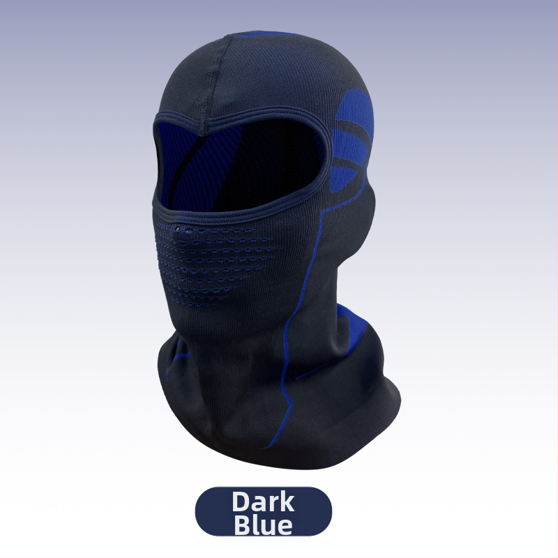 Žieminė dviračių kaukė su gobtuvu — vėjo atspari, šilta megzta veido apsauga, medžiaga nailonas, prekinis ženklas Jingxing, unisex