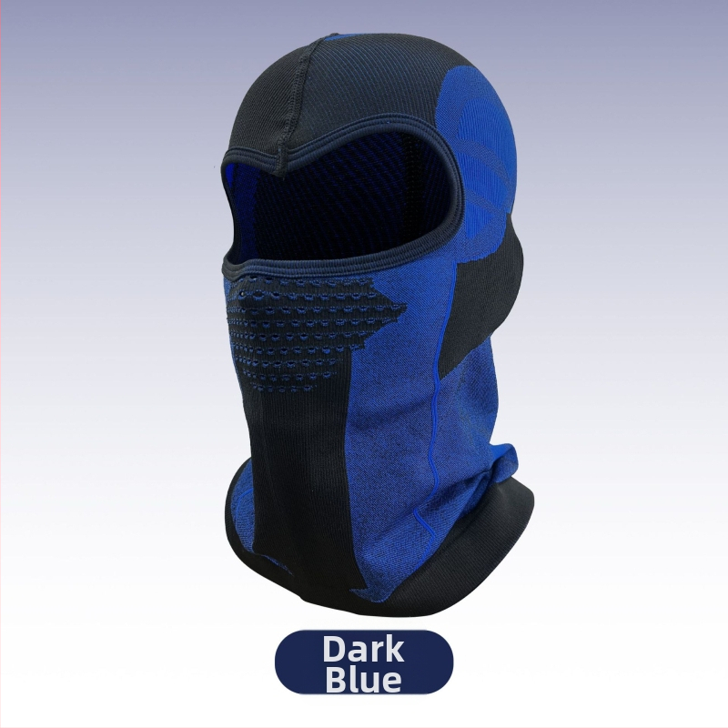 Žieminė dviračių kaukė su gobtuvu — vėjo atspari, šilta megzta veido apsauga, medžiaga nailonas, prekinis ženklas Jingxing, unisex