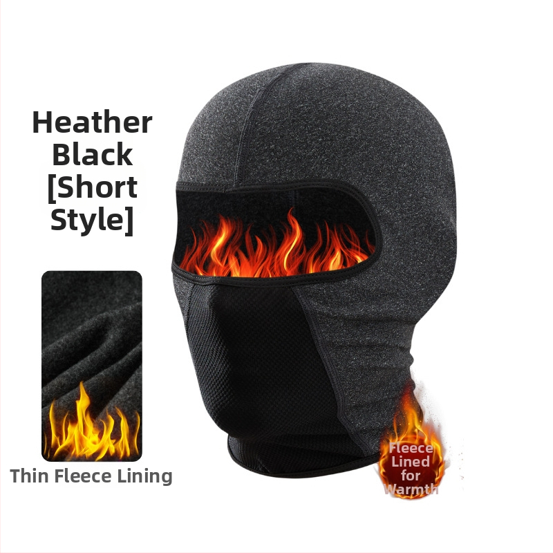 Dviračio kaukė su vėjo atsparumu ir pledės apykakle, poliesterio audinys, unisex