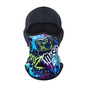 Dviračių kaukė su balaklava – vėjo ir šalčio atspari, poliesteris, universalus, sandėlyje, įgaliota privatų prekės ženklą