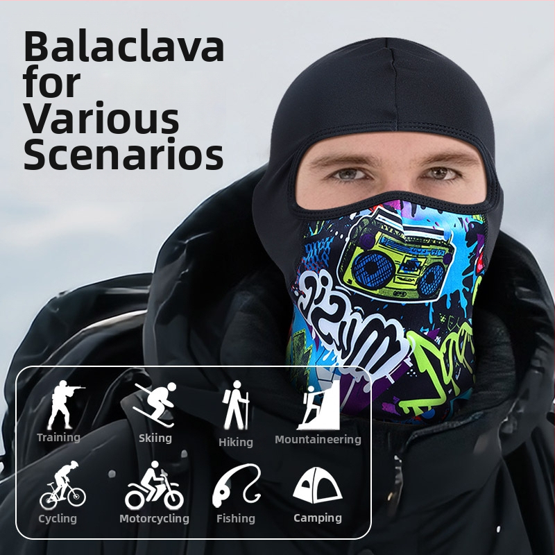 Cyklo maska s balaklavou – vetroodolná a studená, polyester, unisex, skladom, autorizovaná súkromná značka