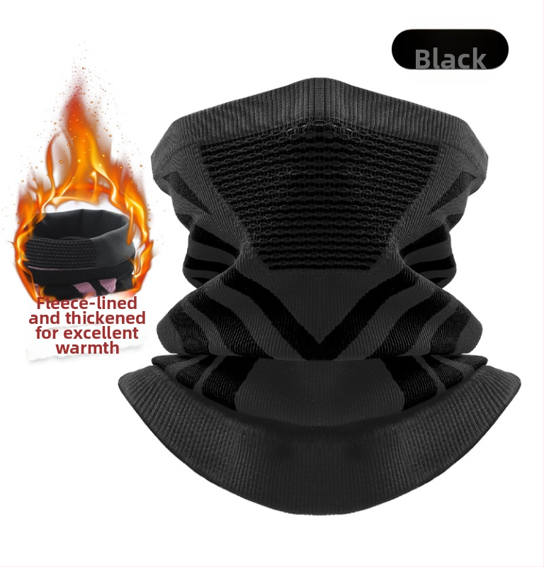 Dviračio kaklo šalikėlis, stora megzta medžiaga, žieminė šiluma, unisex, Sirius