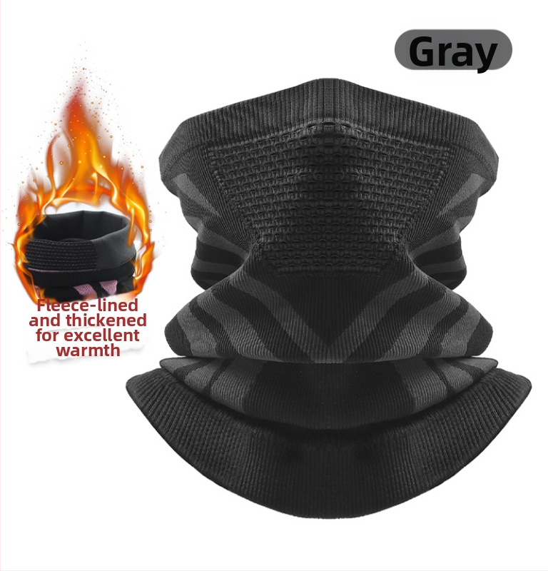 Dviračio kaklo šalikėlis, stora megzta medžiaga, žieminė šiluma, unisex, Sirius