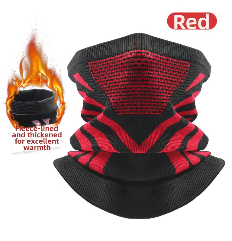 Dviračio kaklo šalikėlis, stora megzta medžiaga, žieminė šiluma, unisex, Sirius