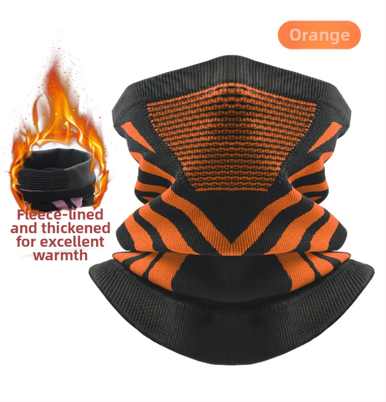 Dviračio kaklo šalikėlis, stora megzta medžiaga, žieminė šiluma, unisex, Sirius