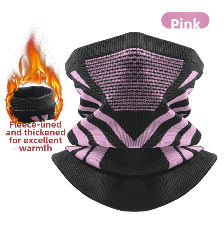 Dviračio kaklo šalikėlis, stora megzta medžiaga, žieminė šiluma, unisex, Sirius