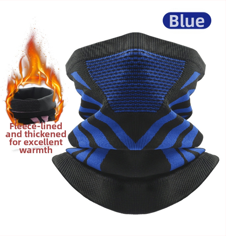 Dviračio kaklo šalikėlis, stora megzta medžiaga, žieminė šiluma, unisex, Sirius