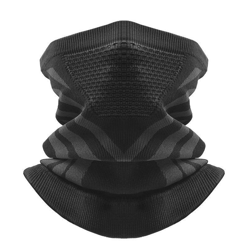 Dviračio kaklo šalikėlis, stora megzta medžiaga, žieminė šiluma, unisex, Sirius