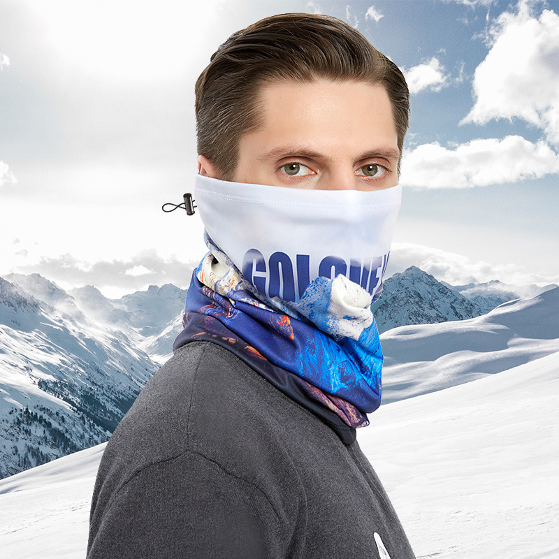 Rexchi važiavimo kaukė žieminė, veliūrinė, anti-spritz, stora šilta, hip-hop magiškas turbanas, vyriškas modelis, tinkama dviračiams/pėsčiamis/slidinėjimui