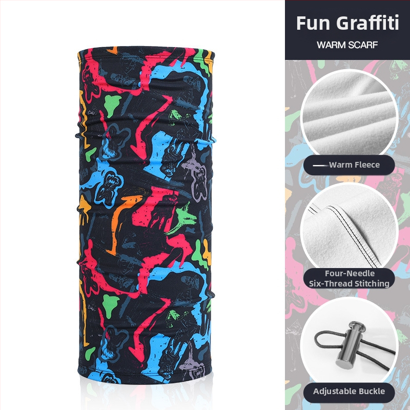 Rexchi važiavimo kaukė žieminė, veliūrinė, anti-spritz, stora šilta, hip-hop magiškas turbanas, vyriškas modelis, tinkama dviračiams/pėsčiamis/slidinėjimui