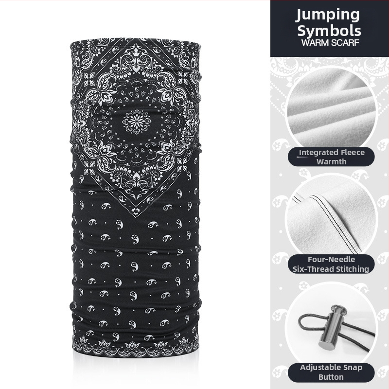 Rexchi važiavimo kaukė žieminė, veliūrinė, anti-spritz, stora šilta, hip-hop magiškas turbanas, vyriškas modelis, tinkama dviračiams/pėsčiamis/slidinėjimui