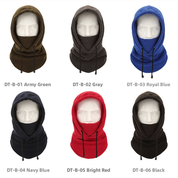 Dviračių kaukė su gobtuvu iš polar fliso, universalus, kaklo apsauga, tinkama slidinėjimui ir lauko veiklai