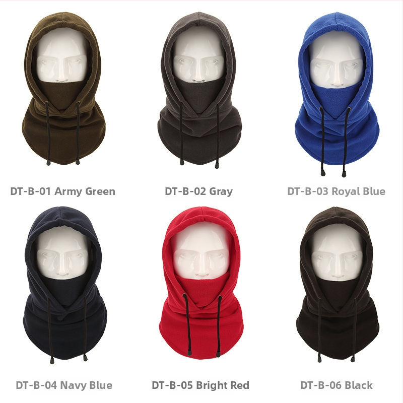 Dviračių kaukė su gobtuvu iš polar fliso, universalus, kaklo apsauga, tinkama slidinėjimui ir lauko veiklai