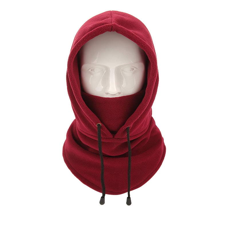 Dviračių kaukė su gobtuvu iš polar fliso, universalus, kaklo apsauga, tinkama slidinėjimui ir lauko veiklai