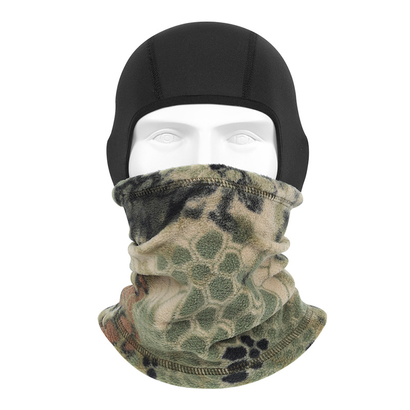 Dviračių veido kaukė su poliariniu flisu, žiemiškai šilta galvos apdaila važiavimui ir slidinėjimui, poliesteris, prekinis ženklas Ruidong, universalus, vėjo atspari