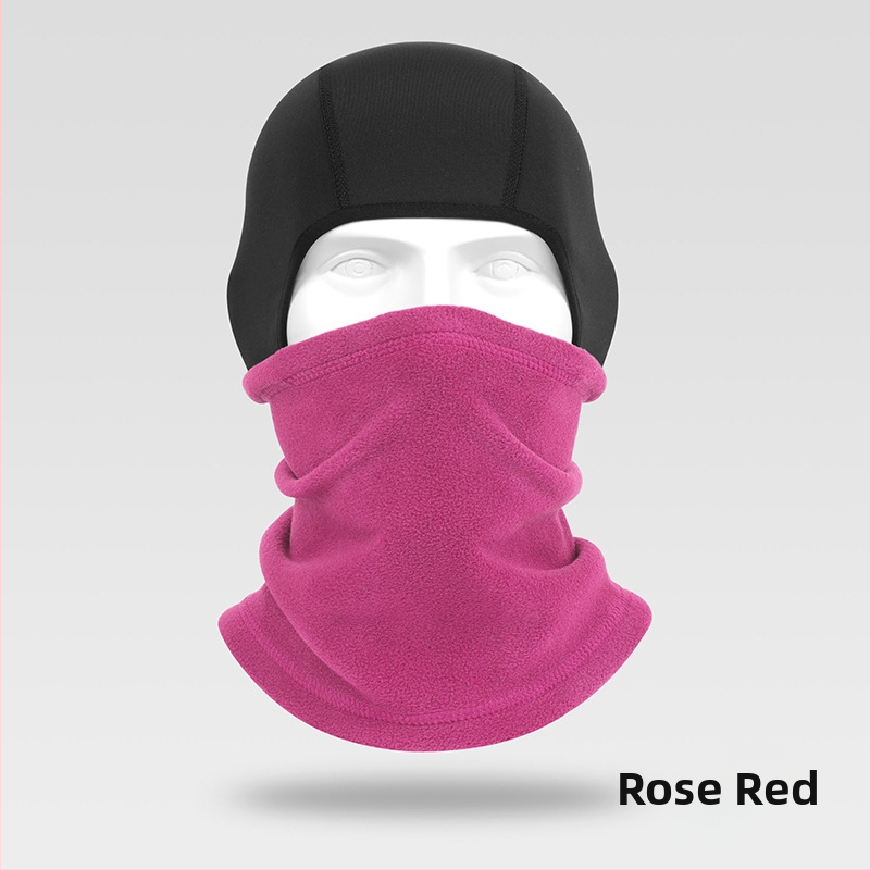 Dviračių veido kaukė su poliariniu flisu, žiemiškai šilta galvos apdaila važiavimui ir slidinėjimui, poliesteris, prekinis ženklas Ruidong, universalus, vėjo atspari