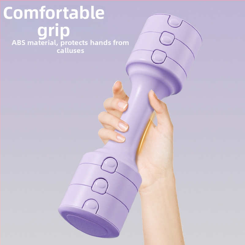 Regulējamas hanteles mājas treniņiem, kompakti, atdalāmi, ABS korpuss