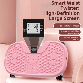 Namų tylus pilvo pratimų prietaisas su elektroniniu skaitikliu, daugiafunkcinė juosmens sukimimo plokštė, PP medžiaga