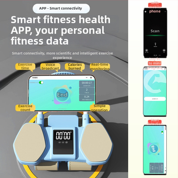 Kõhu ratas automaatse tagasipöördumisega, küünarnuki tugi, 2,2 kg, mudel QF-SLTKJFL