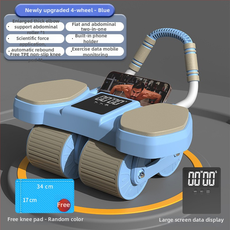 Kõhu ratas automaatse tagasipöördumisega, küünarnuki tugi, 2,2 kg, mudel QF-SLTKJFL