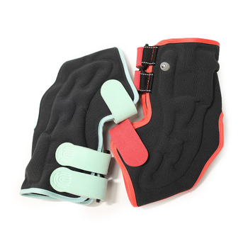 Kulkšnies sąnario įtvaras su pripučiamu oro pagalvėliu reabilitacijai – kvėpuojantis poliesterio pluoštas, reguliuojama parama