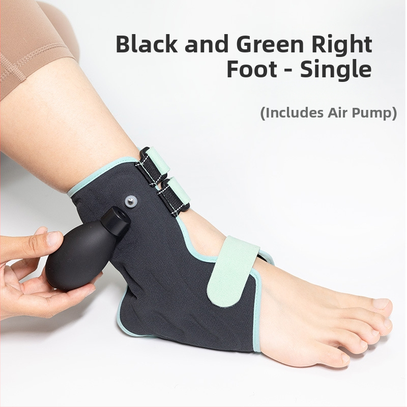 Kulkšnies sąnario įtvaras su pripučiamu oro pagalvėliu reabilitacijai – kvėpuojantis poliesterio pluoštas, reguliuojama parama