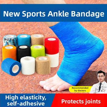 Kulkšnies tvaras futbolui — elastinis, lipnus marlės tvarstis, lateksas (kulkšnis; futbolas; lateksas; elastinis)