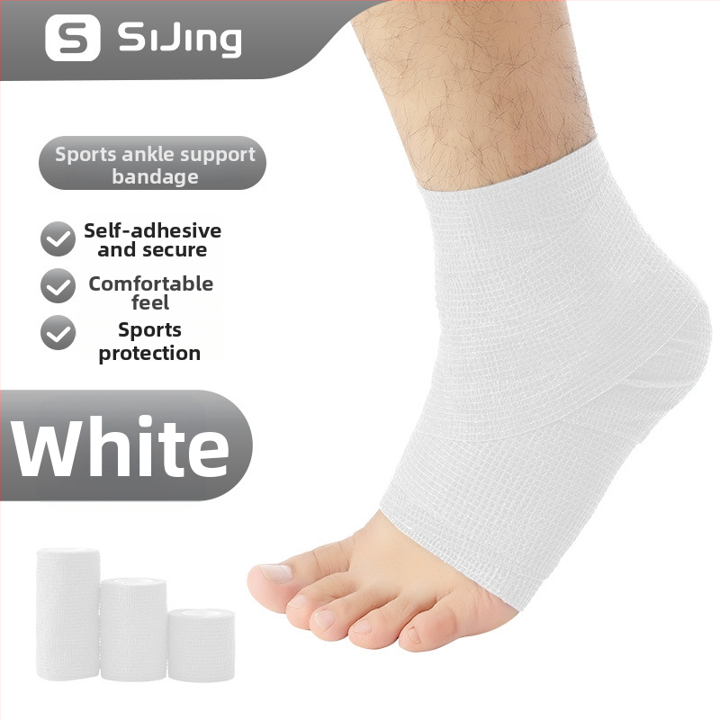 Kulkšnies tvaras futbolui — elastinis, lipnus marlės tvarstis, lateksas (kulkšnis; futbolas; lateksas; elastinis)