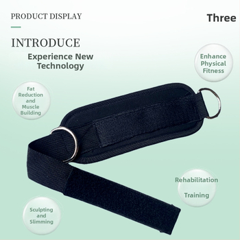 Kulkšnies įtvaras iš poliesterio pluošto su čiurnos dirželiu, universalus dydis, tinkamas jogai