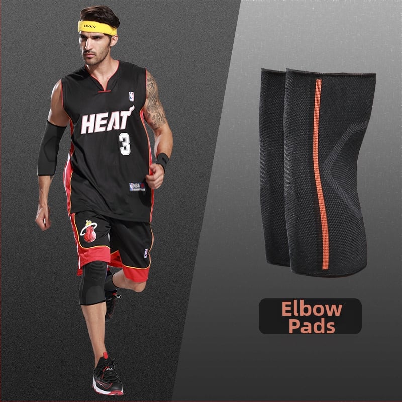 Спортен комплект предпазители: длан, китка, лакът, коляно и глезен | Материали: найлон, полиестер, спандекс | Подходящ за баскетбол и тренировки по футбол