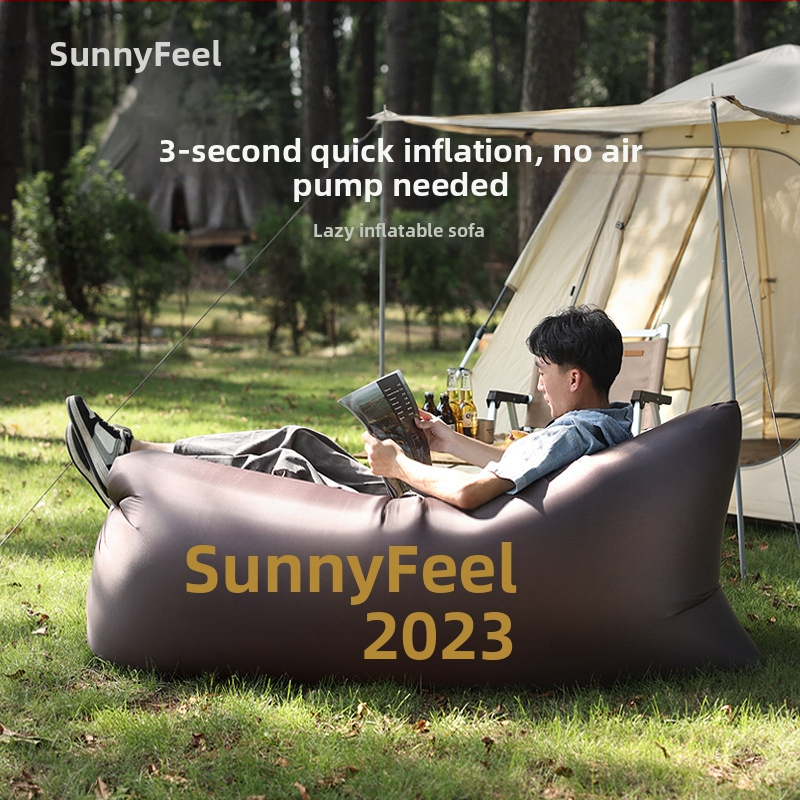 Puhutav diivanvoodi telkimiseks ja välitegevusteks, kaasaskantav puhke-diivan (Raskus: 800 g; Koormus: 120 kg; Pind: 210T ruuduline kangas; Kategooria: õhuvoodi)