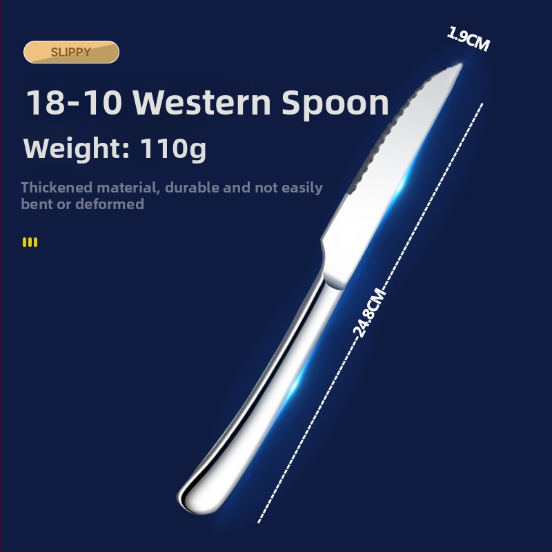 316 nerūdijančio plieno trijų dalių stalo įrankių rinkinys: peilis, šakutė ir šaukštas, veidrodinis poliravimas, paprastas stilius