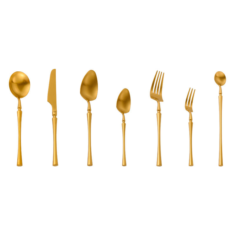 304 nerūdijančio plieno peilių, šaukštų ir šakutėlių rinkinys su siauru juosmeniu, vandens poliravimas, Korėjos stilius