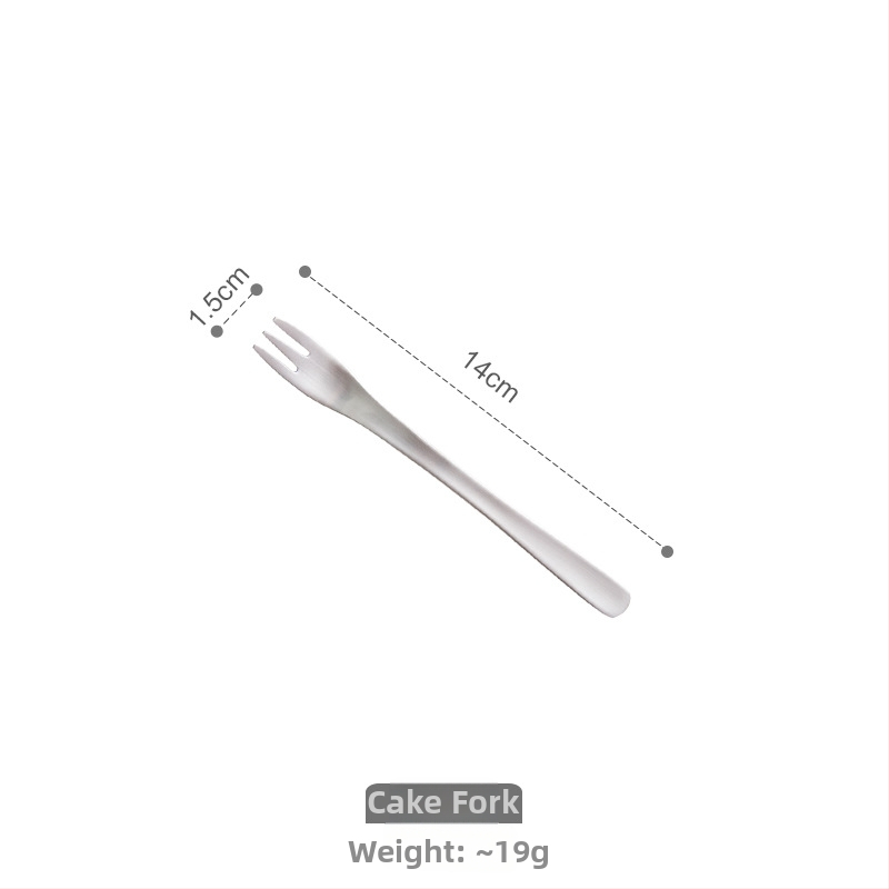 3 dalių stalo įrankių rinkinys: peilis, šakutė ir šaukštas iš 304 nerūdijančio plieno, matinė apdaila, modernus minimalistinis stilius