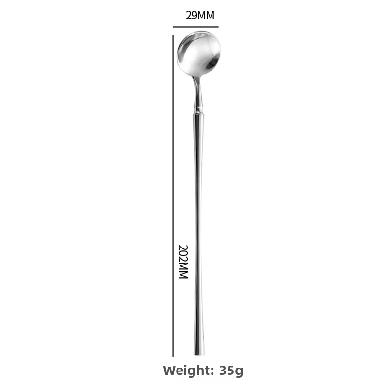 Šešių dalių stalo įrankių rinkinys iš 304 nerūdijančio plieno su veidrodiniu paviršiumi, šiaurietiškas minimalistinis stilius, logotipo atspausdinimas galimas